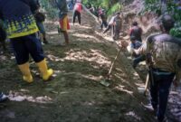 UPTD PU Wilayah IV Palabuhanratu bergerak cepat menangani kerusakan irigasi dan jembatan