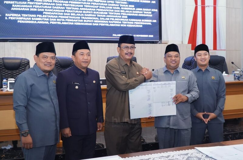 DPRD Kabupaten Sukabumi menetapkan Propemperda Tahun 2026 melalui Rapat Paripurna ke-40,