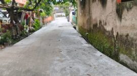 Proyek perbaikan jalan lingkungan di RT 07/RW 08 Kelurahan Jatihandap,
