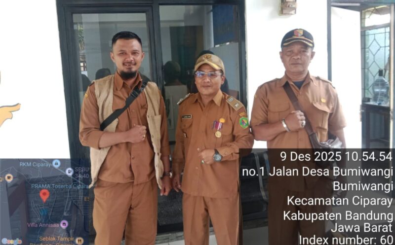 Kades Bumiwangi menyampaikan apresiasi kepada UPTD SDA Citarum