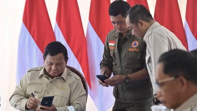 Presiden Prabowo Subianto menegaskan keseriusan pemerintah dalam menangani dampak bencana di sejumlah provinsi.