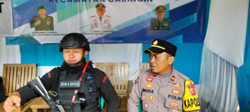 Kapolsek Caringin IPDA Indra Koncara mengapresiasi sinergi seluruh unsur pengamanan Nataru 2025/2026.