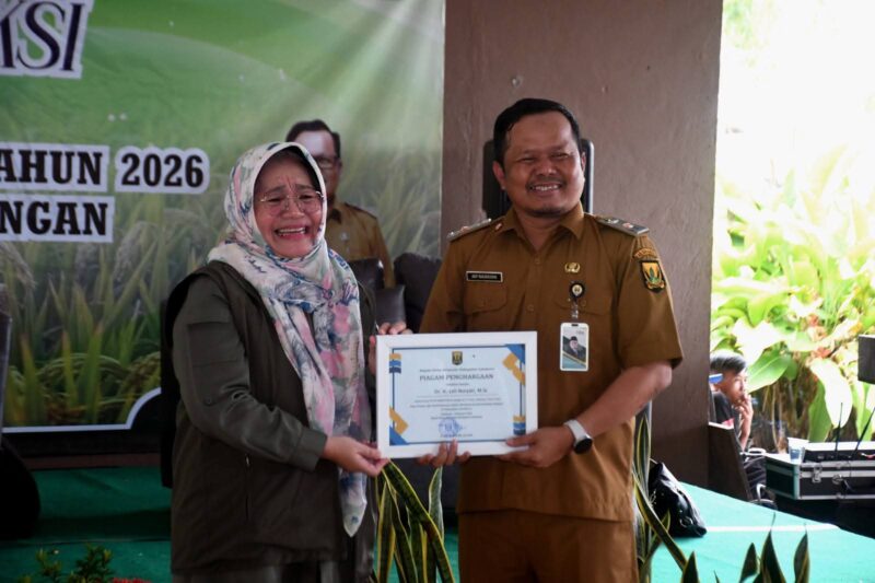 Dinas Pertanian Kabupaten Sukabumi menggelar Diseminasi Produksi dan Syukuran Swasembada Pangan Tahun 2025