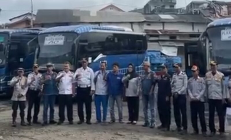 Dinas Perhubungan Kabupaten Sukabumi melakukan ramp check