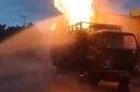Truk bermuatan tabung gas LPG terbakar hebat di Palabuhanratu,