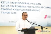 Bupati Bandung Dadang Supriatna menghadiri pelantikan Ketua TP PKK dan TP Posyandu