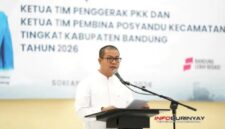 Bupati Bandung Dadang Supriatna menghadiri pelantikan Ketua TP PKK dan TP Posyandu