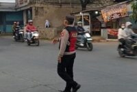 Polsek Cikancung rutin melaksanakan pengaturan lalu lintas