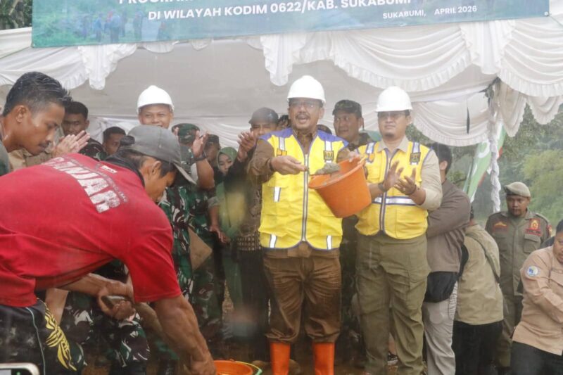 Peresmian dan pembangunan Jembatan Garuda di Kabupaten Sukabumi
