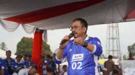 Kebahagiaan bobotoh pecah di Lapang Sepakbola Gumbira.