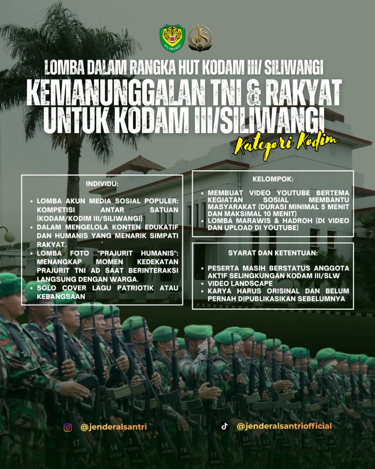 Semarak HUT Kodam III/Siliwangi tahun 2026