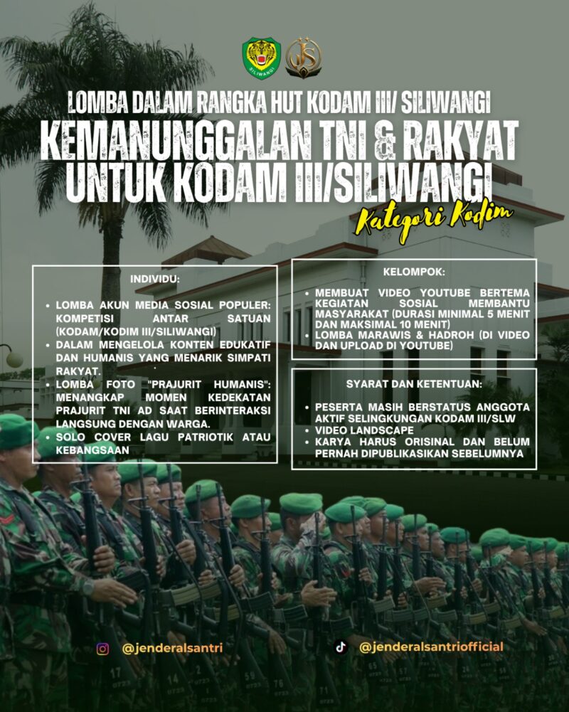 Semarak HUT Kodam III/Siliwangi tahun 2026