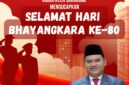 PLT Bapperida Kabupaten Sukabumi turut menghadiri upacara peringatan Hari Bhayangkara ke-80