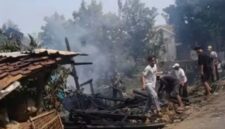Peristiwa kebakaran rumah yang terjadi di Kampung Cibodas