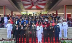 Upacara HUT ke-81 RI di Cangehgar, Semua Peserta Berdiri Dengarkan Paparan Bupati