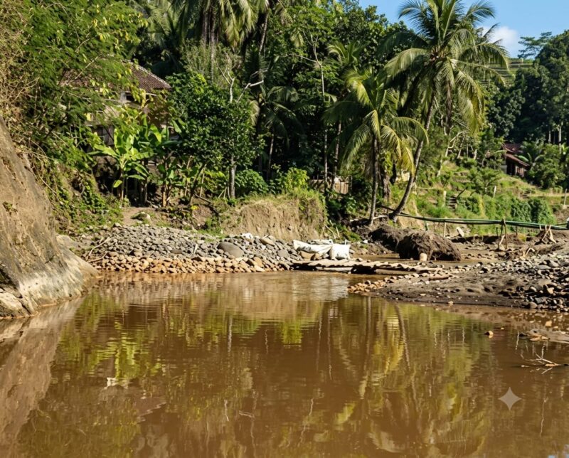 Warga Desa Loji dan Desa Cidadap, Kecamatan Simpenan.