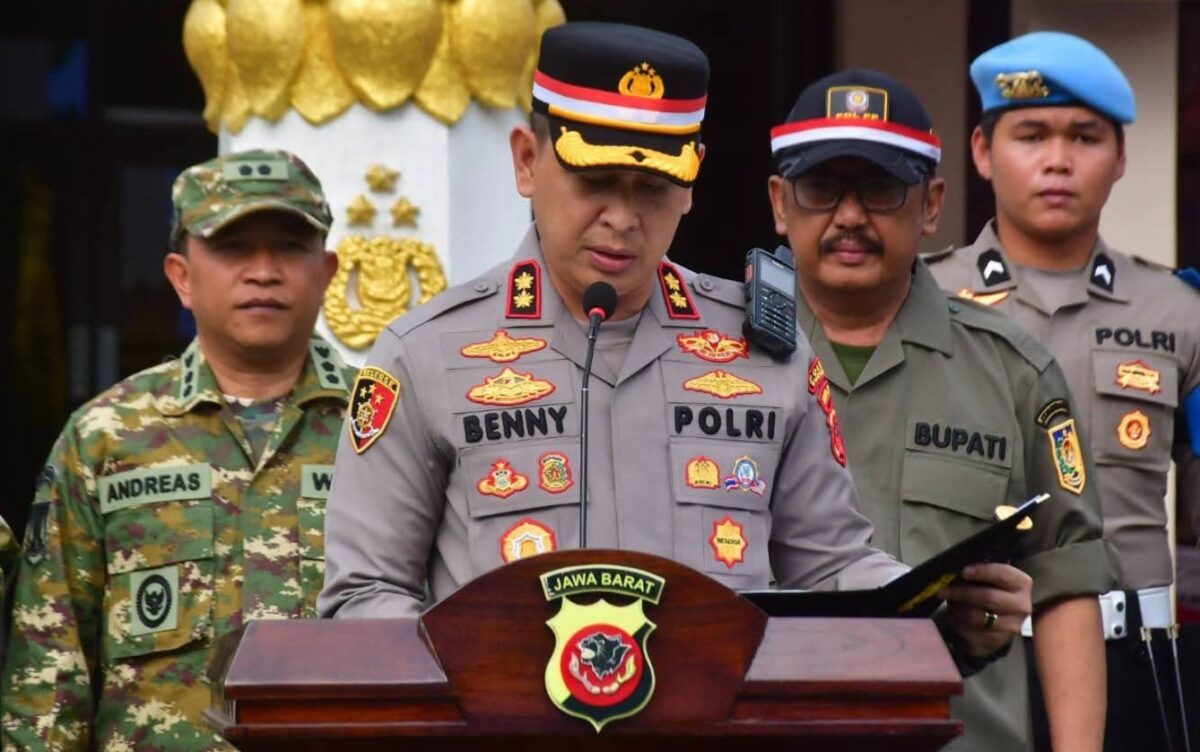 Polres Sukabumi menggelar Apel Kebangsaan