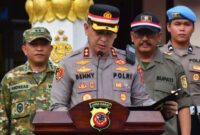 Polres Sukabumi menggelar Apel Kebangsaan