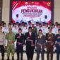 Bupati Sukabumi H Asep Japar mengukuhkan 32 anggota Paskibraka Kabupaten Sukabumi