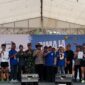 Semarak HUT ke-81 Kemerdekaan RI hadir di Pantai Cimaja.