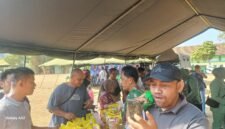 Kodim 0622 Kabupaten Sukabumi menggelar bazar murah.