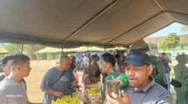 Kodim 0622 Kabupaten Sukabumi menggelar bazar murah.