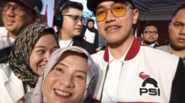 Presiden ke-7 RI Joko Widodo (Jokowi) menghadiri Rakorda DPD PSI Kota Bandung di Hotel Grand Pasundan,
