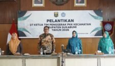 Ketua TP PKK Kabupaten Sukabumi Hj Rina Rosmaniar