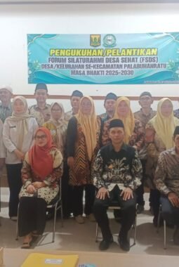 10 Ketua FSDS se-Kecamatan Palabuhanratu Dikukuhkan, Dorong Penguatan Peran Masyarakat dalam Mewujudkan Lingkungan Sehat