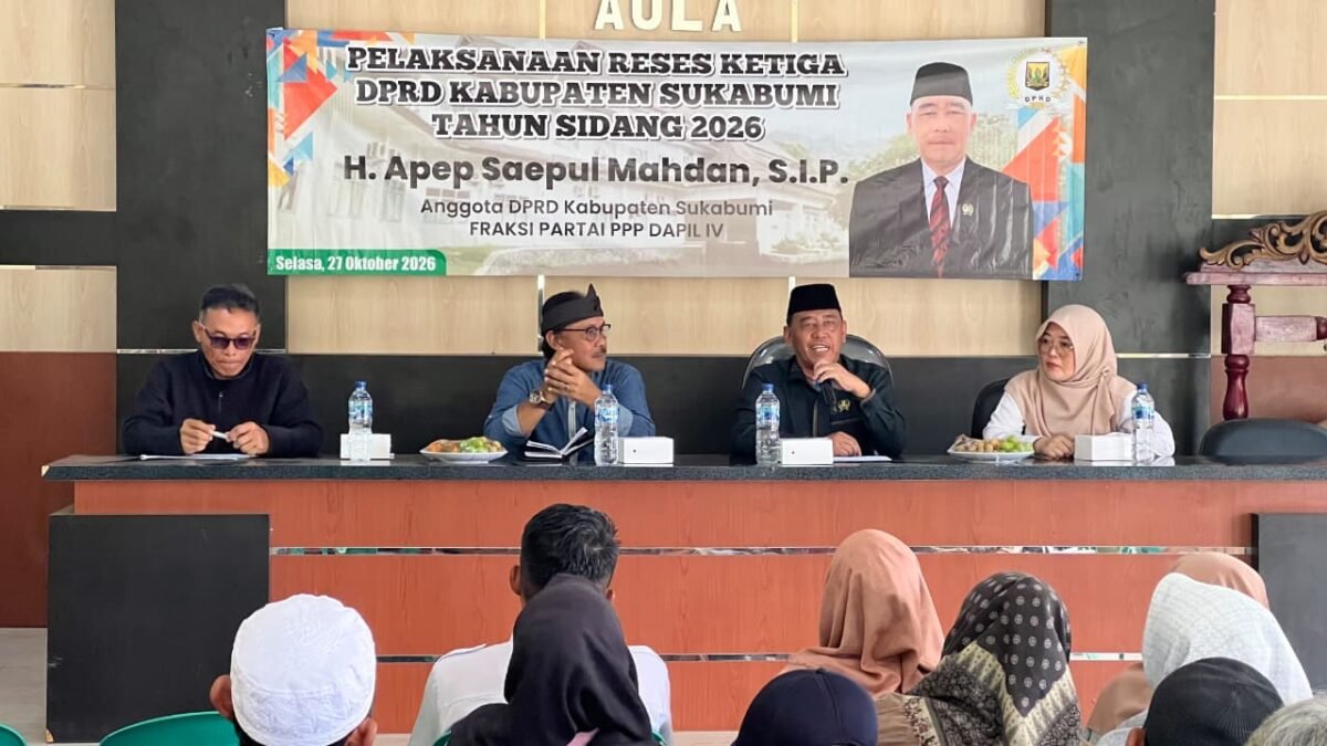 Anggota DPRD Kabupaten Sukabumi dari Fraksi PPP Dapil IV, H. Apep Saepul Mahdan, S.I.P.,