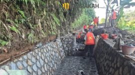 Dinas Pekerjaan Umum Kabupaten Sukabumi meningkatkan jaringan irigasi